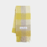 Vally Scarf - Acne Studios - Wool - Beige/Yellow