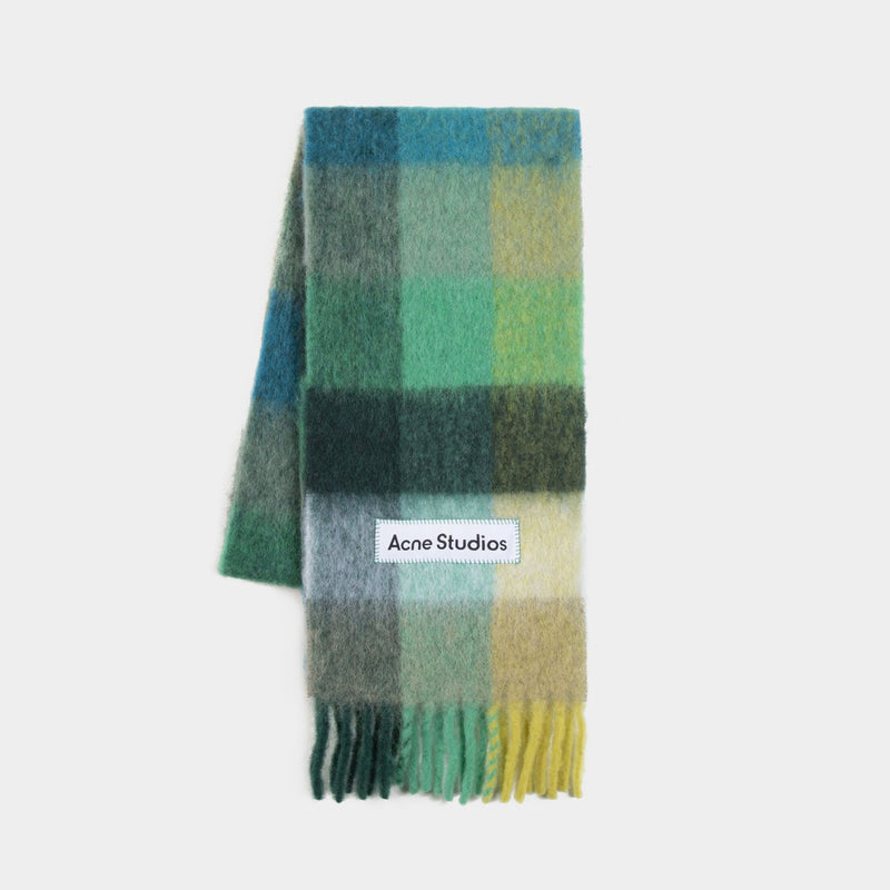 Vally Scarf - Acne Studios - Wool - Green/Yellow