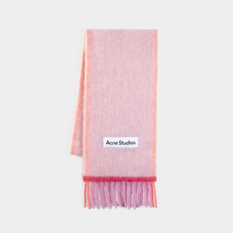 Vally Solid Scarf - Acne Studios - Wool - Pink