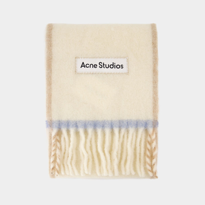 Vally Solid Scarf - Acne Studios - Wool - White