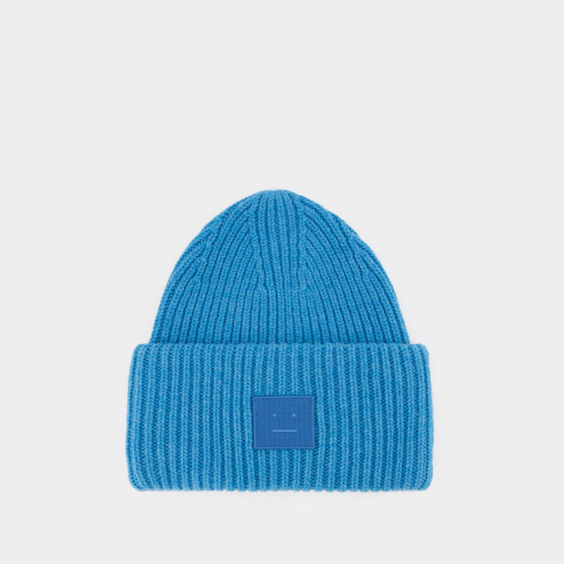 Pansy N Face Beanie - Acne Studios - Wool - Blue