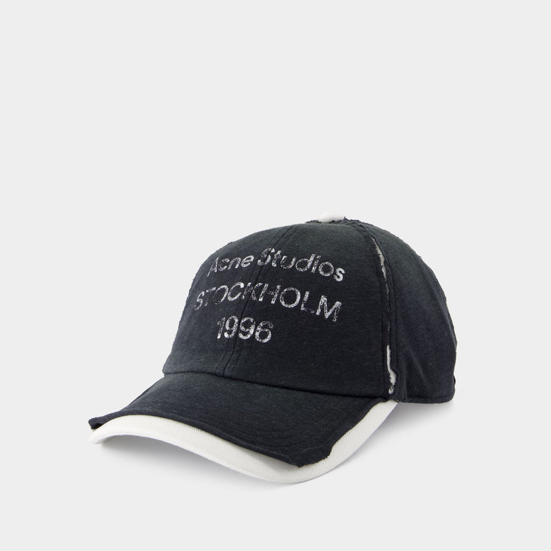 Carliy 1996 Cap - Acne Studios - Cotton - Black