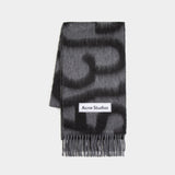 Fn Ux Scar000419 Scarf - Acne Studios - Wool - Black