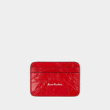 Card Holder - Acne Studios - Leather - Red