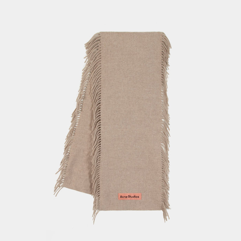 Fn Ux Scar000429 Scarf - Acne Studios - Wool - Beige