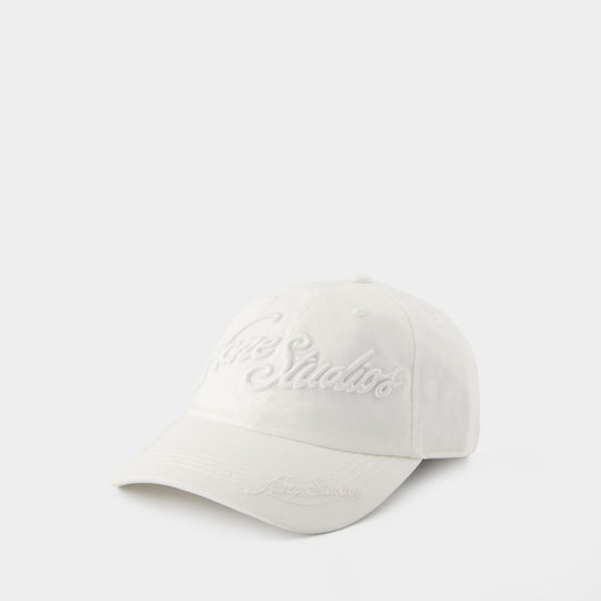Fn Ux Hats000314 Cap - Acne Studios - Cotton - White
