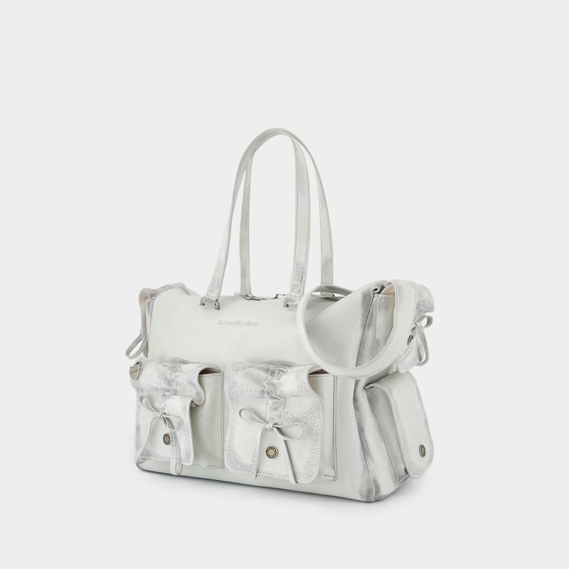 Multipocket Shoulder Bag - Acne Studios - Leather - White