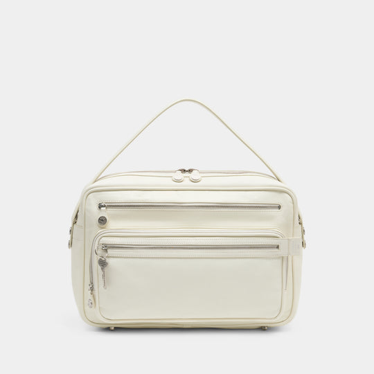 Camero Camera Shoulder Bag - Acne Studios - Leather - White