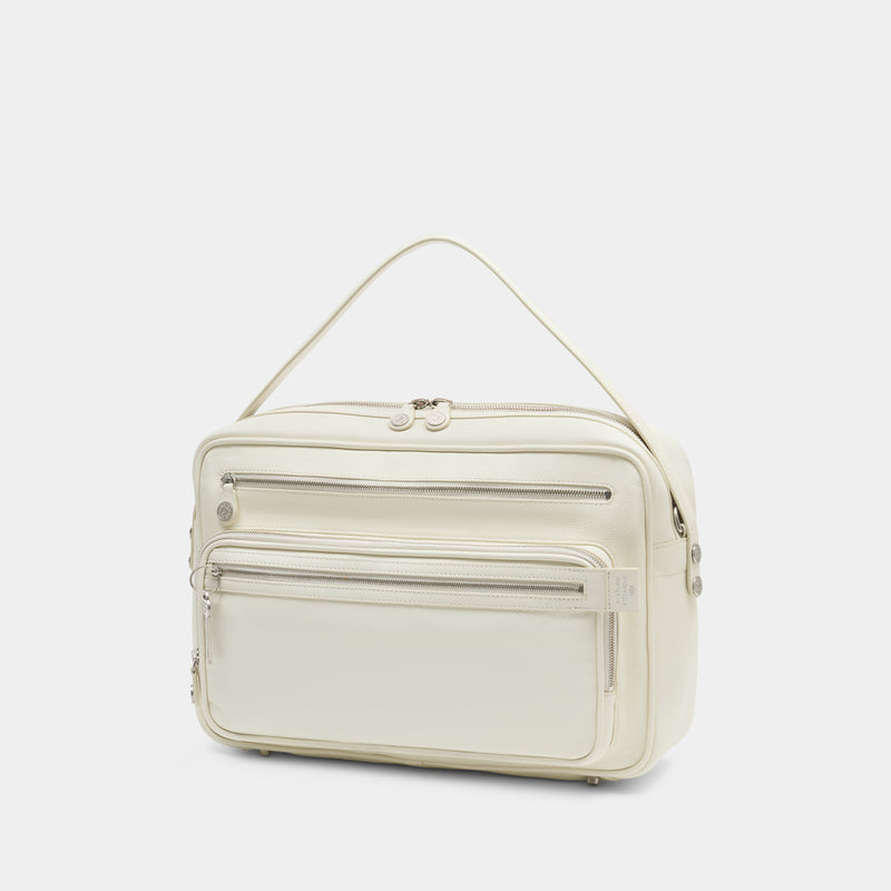 Camero Camera Shoulder Bag - Acne Studios - Leather - White