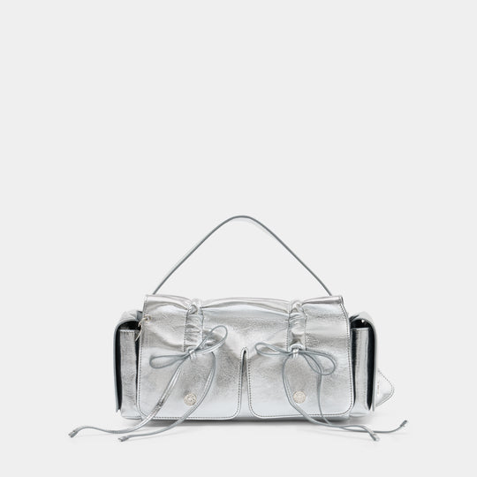 Multipocket Lux Shoulder Bag - Acne Studios - Leather - Silver