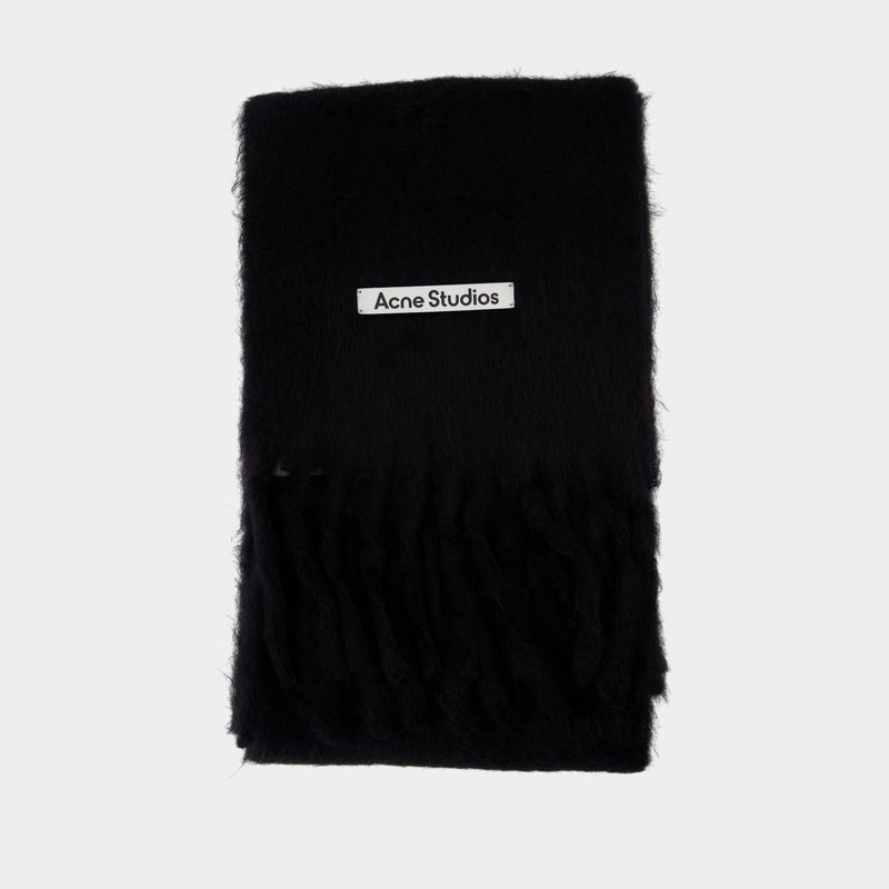 Fn Ux Scar000456 Scarf - Acne Studios - Wool - Black