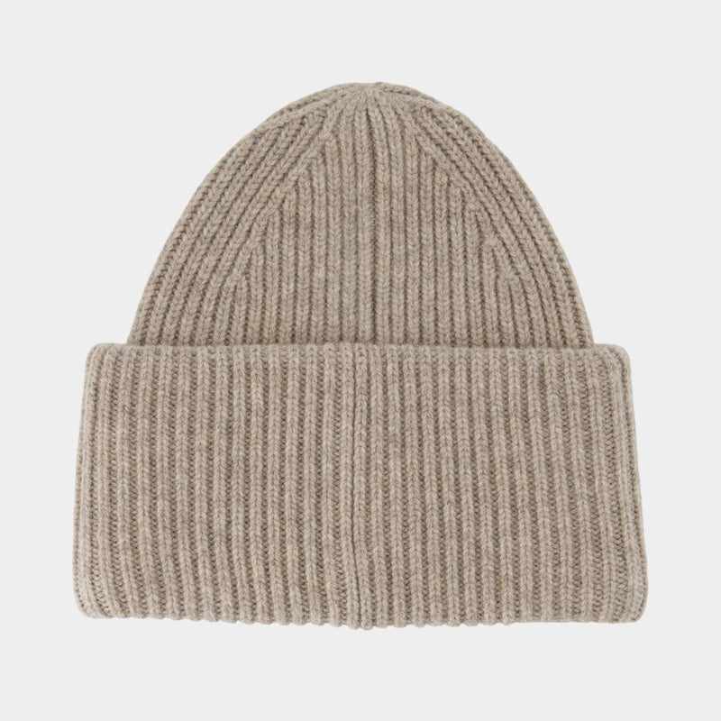 Beanie - Acne Studios - Wool - Beige