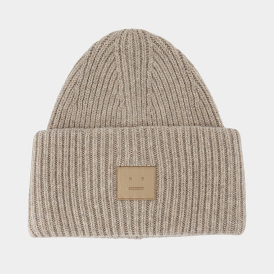 Beanie - Acne Studios - Wool - Beige