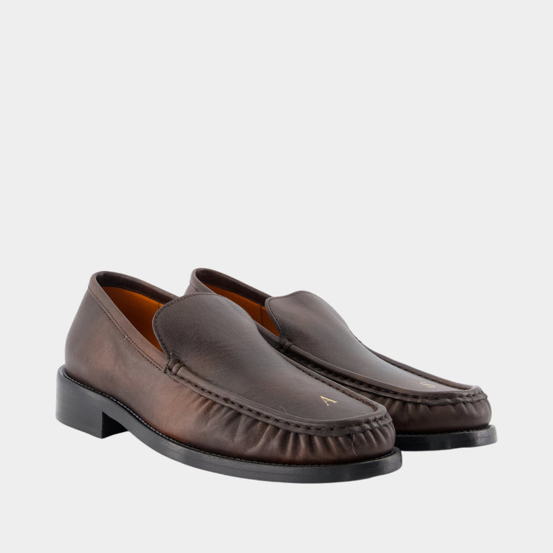 Loafers - Acne Studios - Leather - Brown