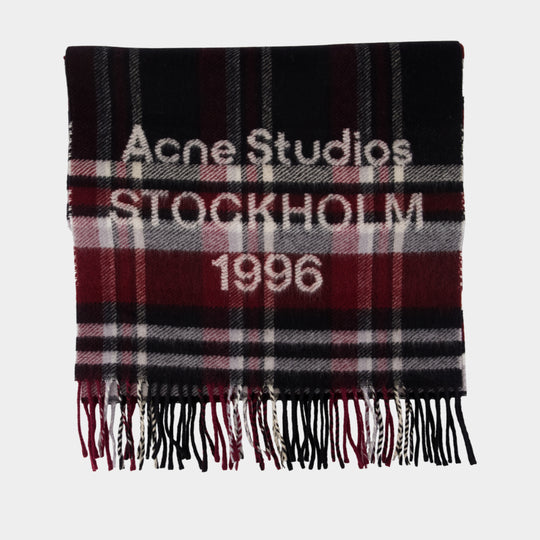 Fn Ux Scar000444 Scarf - Acne Studios - Wool - Burgundy