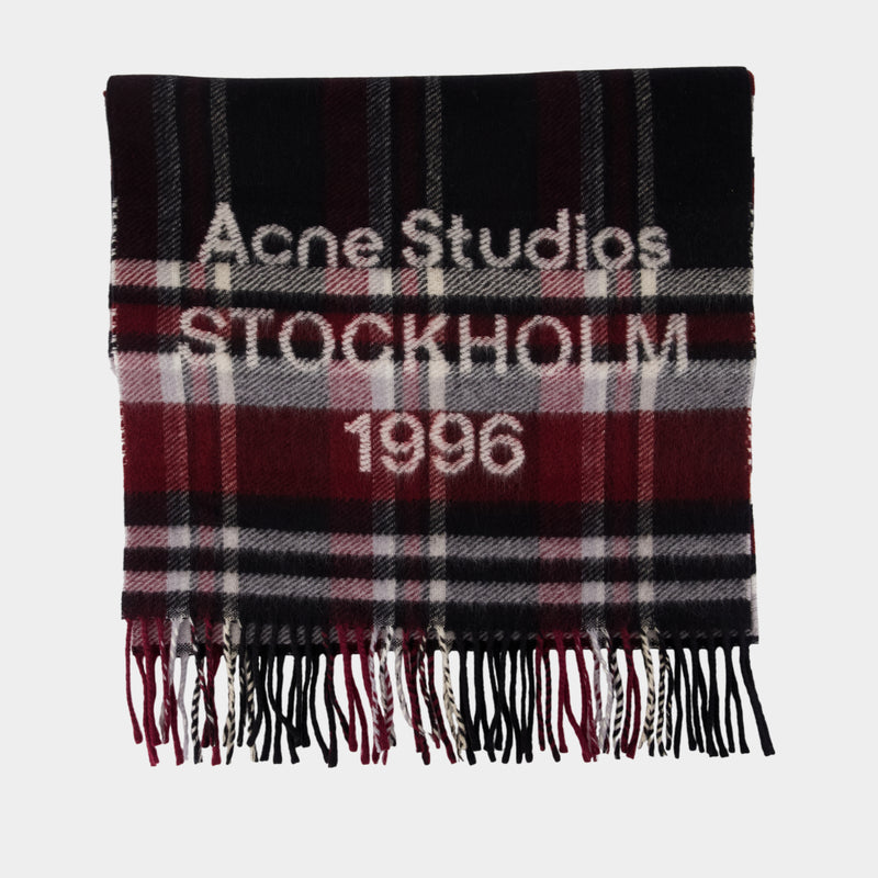 Fn Ux Scar000444 Scarf - Acne Studios - Wool - Burgundy