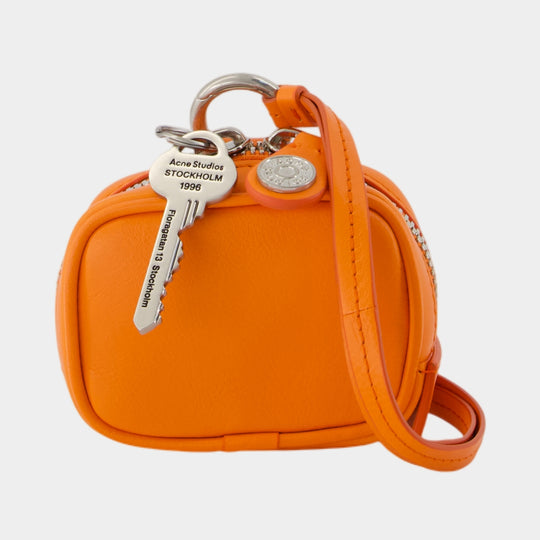 Camero Clip V Purse - Acne Studios - Leather - Orange