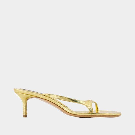 Ac Wn Shoe000023 Sandals - Acne Studios - Leather - Gold