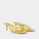 Ac Wn Shoe000023 Sandals - Acne Studios - Leather - Gold