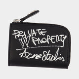 Wallet - Acne Studios - Leather - Black