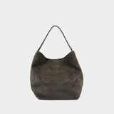 Belted Tote Bag - TOTEME - Leather - Grey