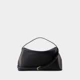 T Lock Top Handle Bag - TOTEME - Leather - Black