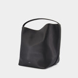 Belted Shopper Bag - TOTEME - Leather - Black