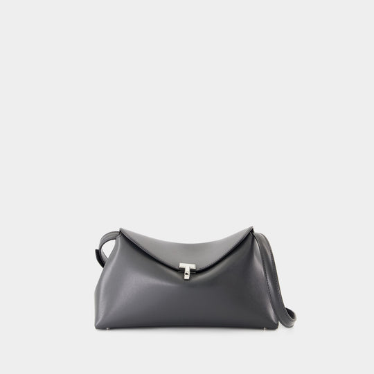 T-Lock Clutch - TOTEME - Leather - Black