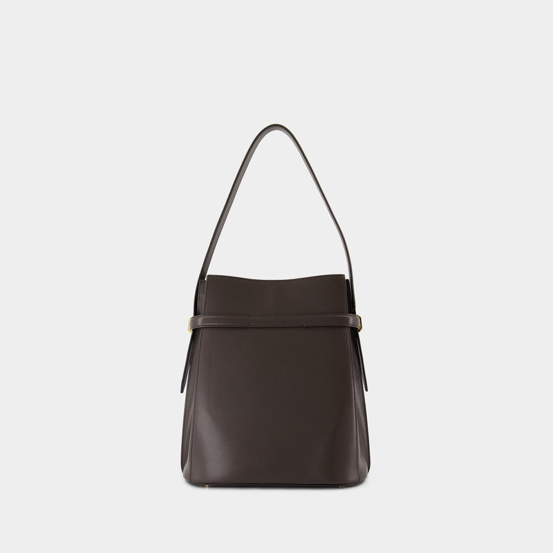 Belted Bucket Bag - TOTEME - Leather - Brown