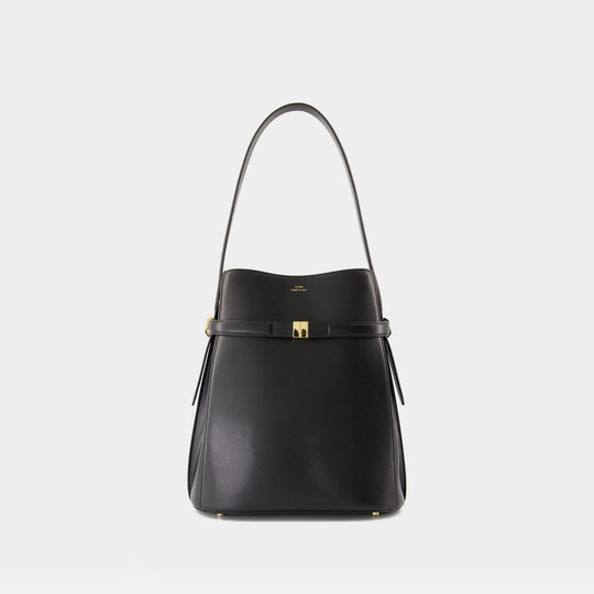 Belted Bucket Bag - TOTEME - Leather - Black