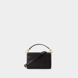 Mini-T Flap Bag - TOTEME - Leather - Black