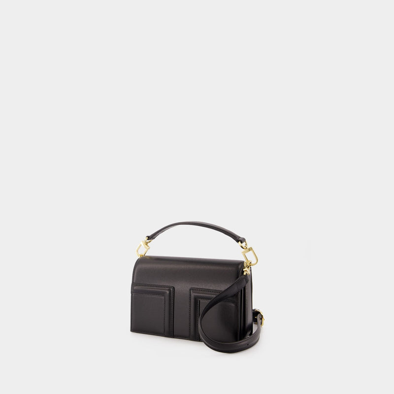 Mini-T Flap Bag - TOTEME - Leather - Black