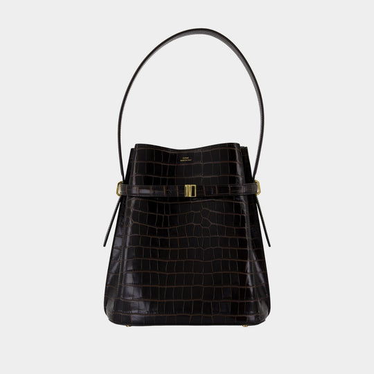 Belted Purse - TOTEME - Leather - Brown