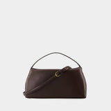 T-Lock Top Handle Bag - TOTEME - Leather - Brown