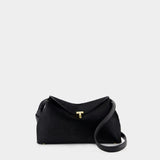 T-Lock Pony Hair Clutch - TOTEME - Leather - Black