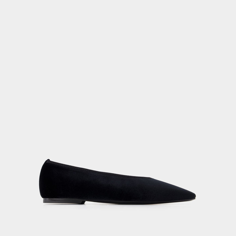 Minimalist Ballerinas - TOTEME - Leather - Black