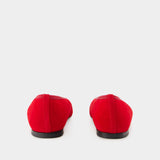 Minimalist Ballerinas - TOTEME - Leather - Red