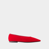 Minimalist Ballerinas - TOTEME - Leather - Red