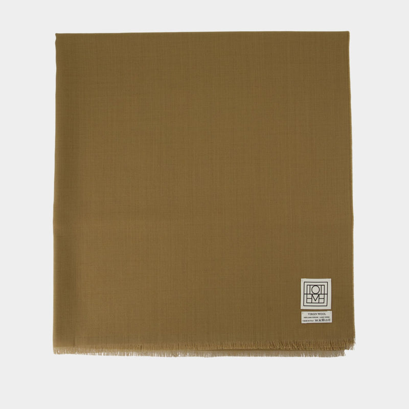 Scarf - TOTEME - Wool - Beige