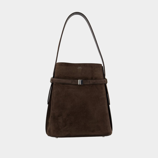 Belted Purse - TOTEME - Leather - Brown