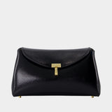Mini T-Lock Naplack Pouch - TOTEME - Leather - Black