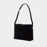 Scoop Wristlet Purse - TOTEME - Leather - Black