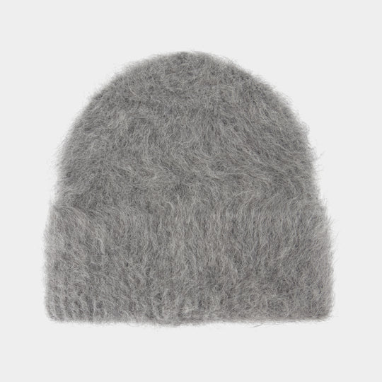 Alpaca Beanie - TOTEME - Wool - Grey