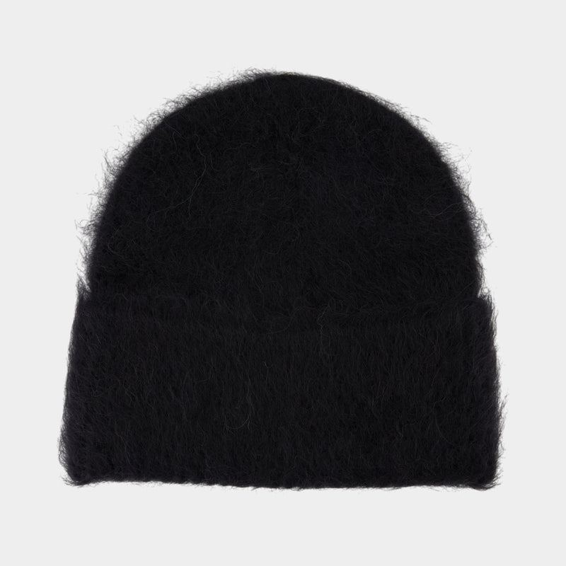 Alpaca Beanie - TOTEME - Wool - Black