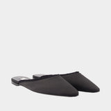 Frayed Lounge Sandales - TOTEME - Silk - Black