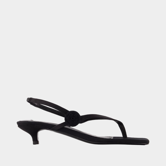 Sandals - TOTEME - Synthetic - Black