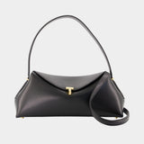 T-Lock Shoulder Bag - TOTEME - Leather - Black