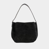 Medium Belted Shopper Bag - TOTEME - Leather - Black