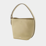 Petite Belted Shopper Bag - TOTEME - Leather - Beige