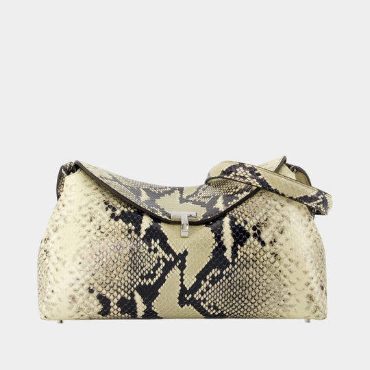 T-Lock Python Clutch Bag – TOTEME – Leather – Multi